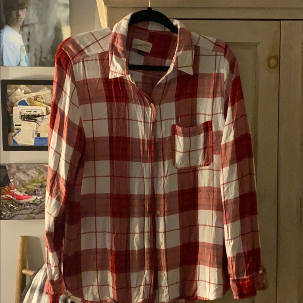Plaid button down